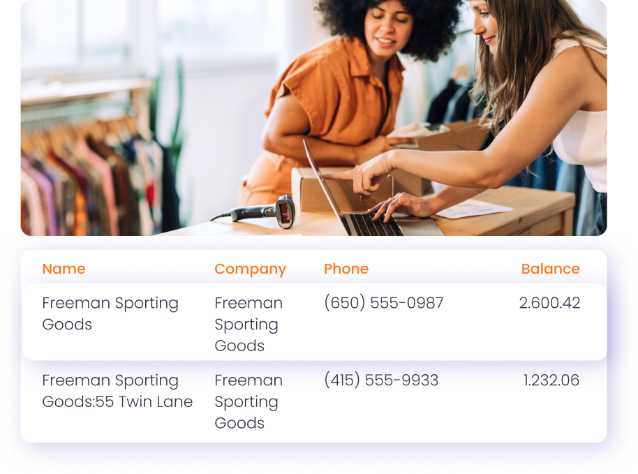 Customer tracking software