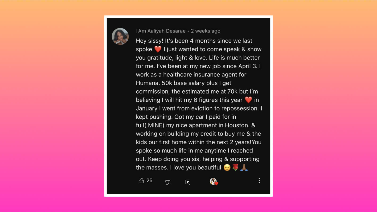 Paybump mom testimonial saying how she landed a 6-figure job thanks to Paybump