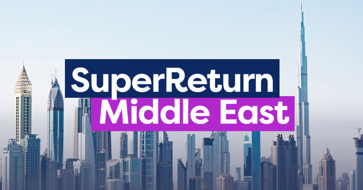 Private-equity professionals networking at SuperReturn Dubai