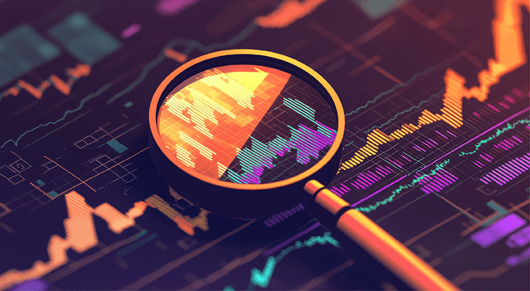 Fund services professional analyzing digital transformation strategies with API, AI, and blockchain technology