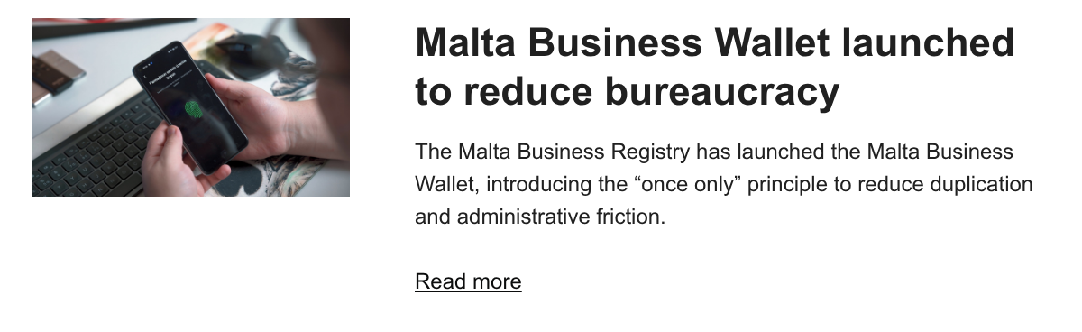 Malta Business Wallet launched to reduce bureaucracy