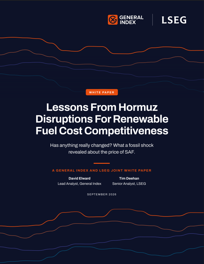 Cover of the General Index and LSEG white paper Lessons From Hormuz