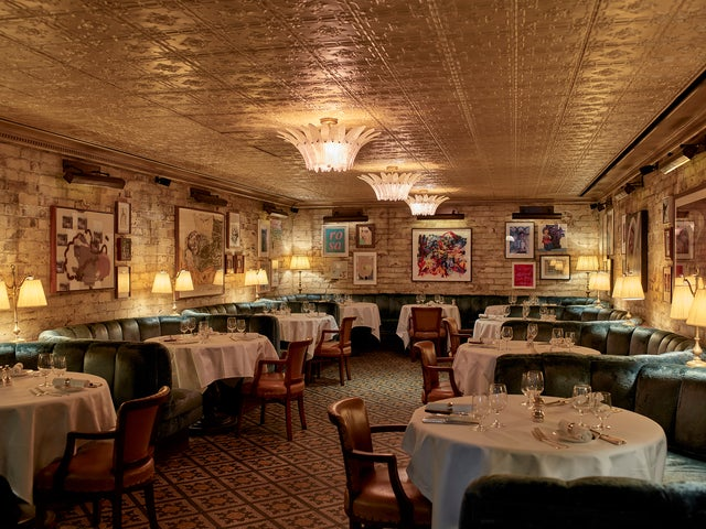 The dining room at Little House Mayfair