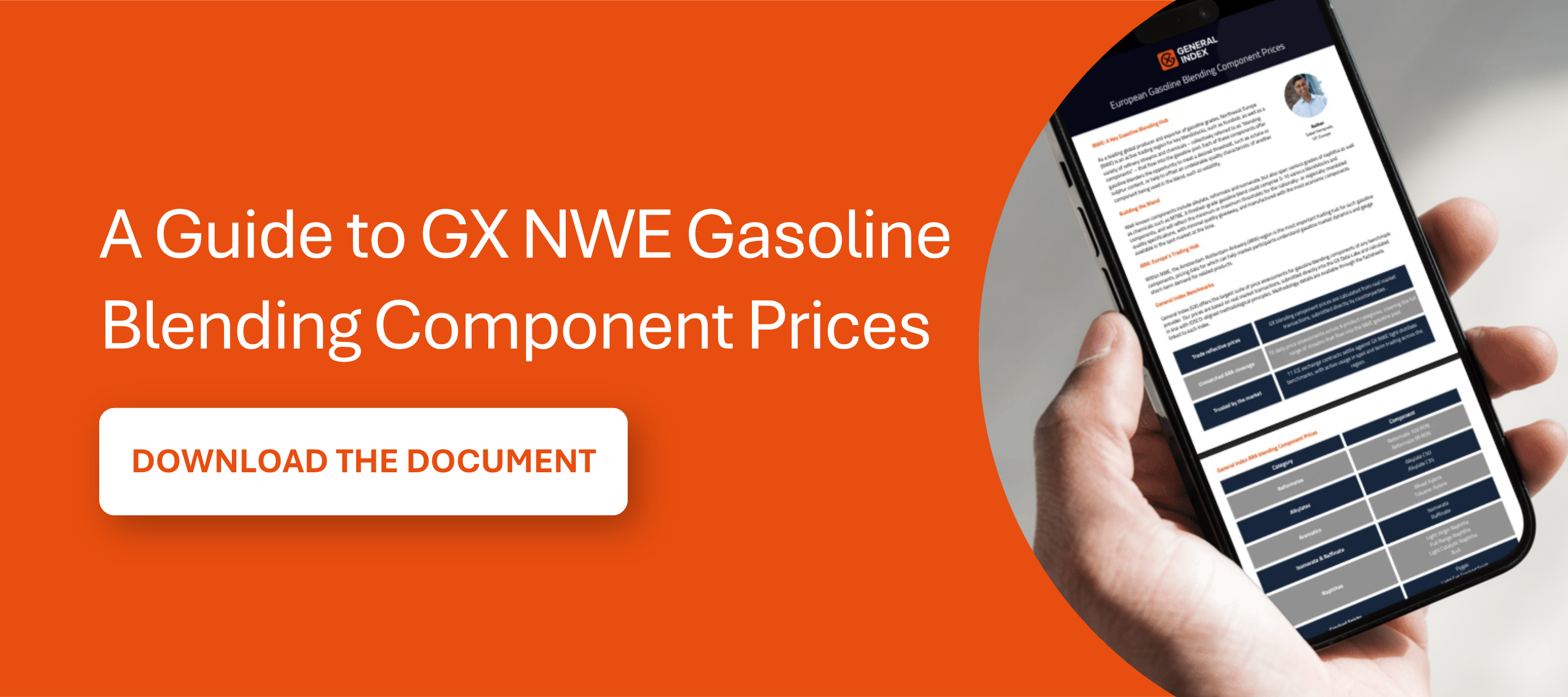 NWE Gasoline Blending Component Prices | GX Product Document