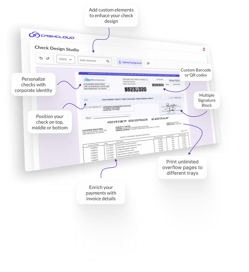 Check Design Studio AP Automation Platform