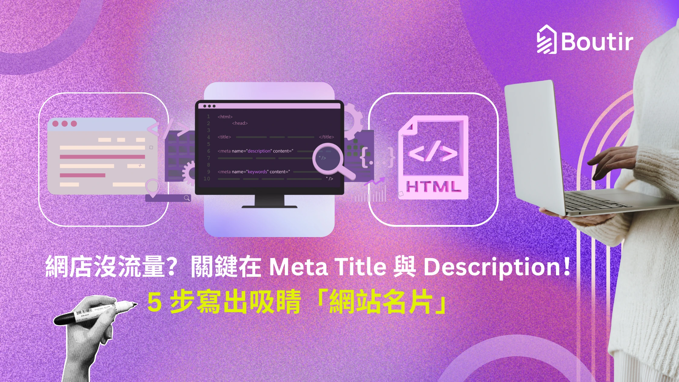 網店沒流量？關鍵在 Meta Title 與 Description！5 步寫出吸睛「網站名片」