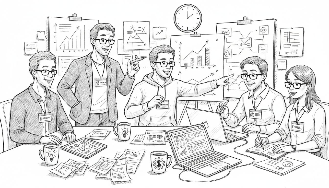 cross-functional team meeting