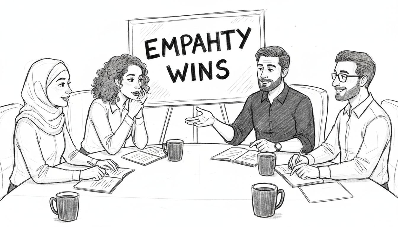Team communicates with empathy and active listening