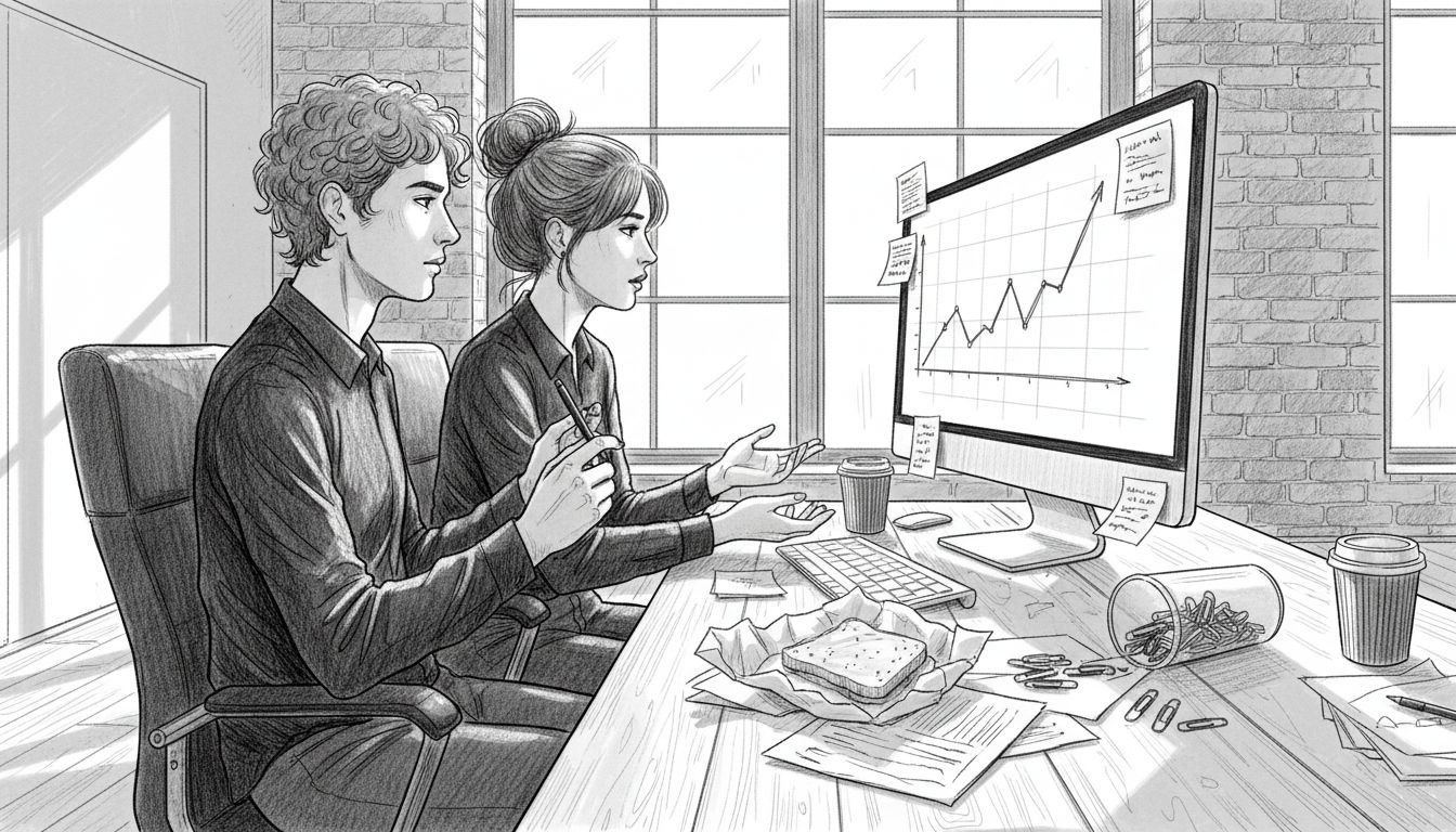 Two marketers review campaign analytics