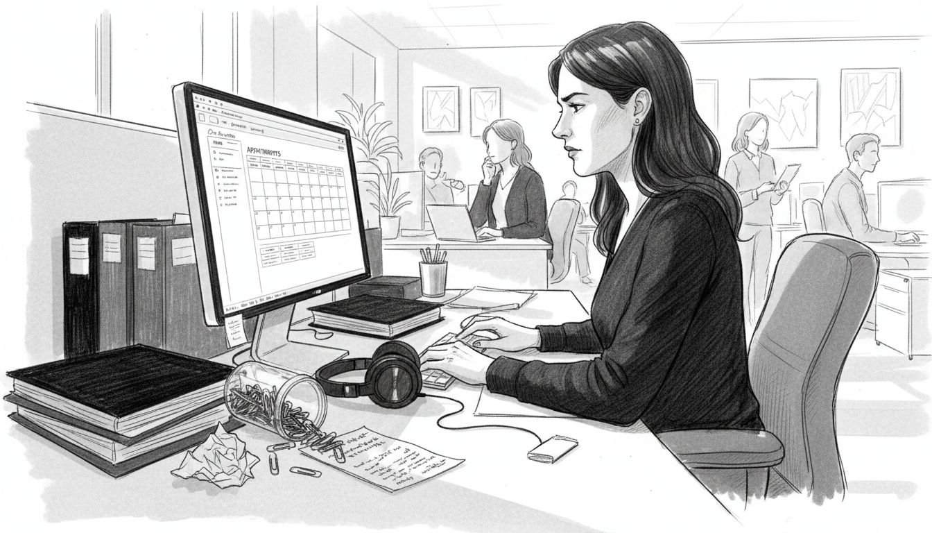 Professional verifying workflow efficiency with AI tools