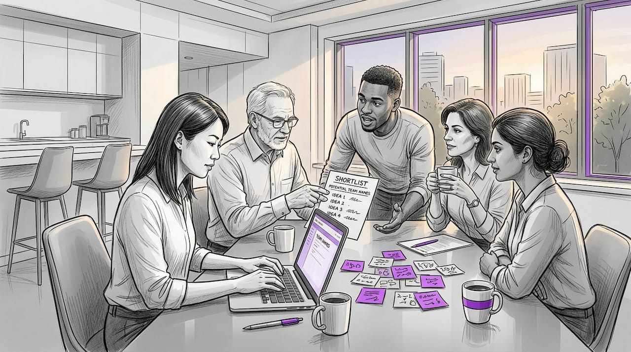 Office team voting on new group name