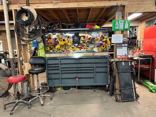 Ben Harvey Toolbox with Flowers
