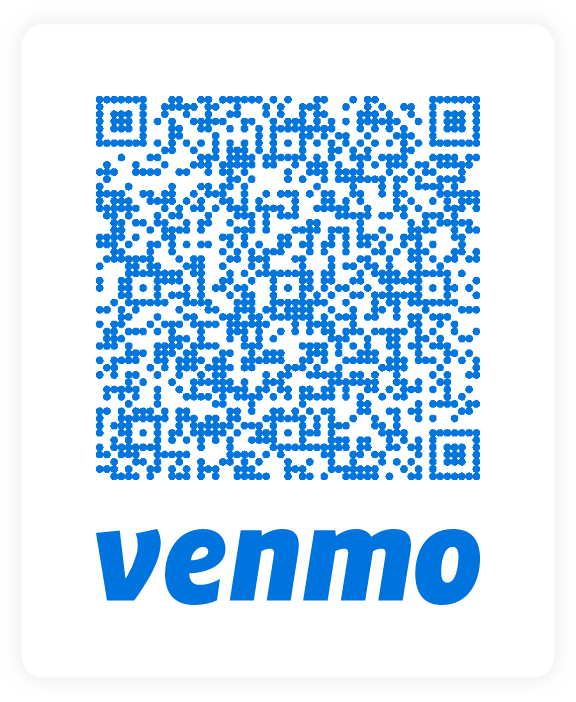 Venmo QR Code for the Ben Harvey Memorial Scholarship