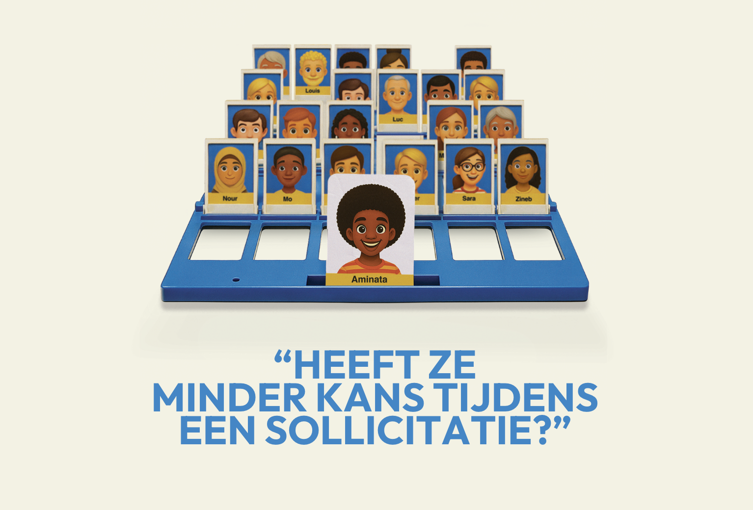 jeu qui est ce femme noire discrimination