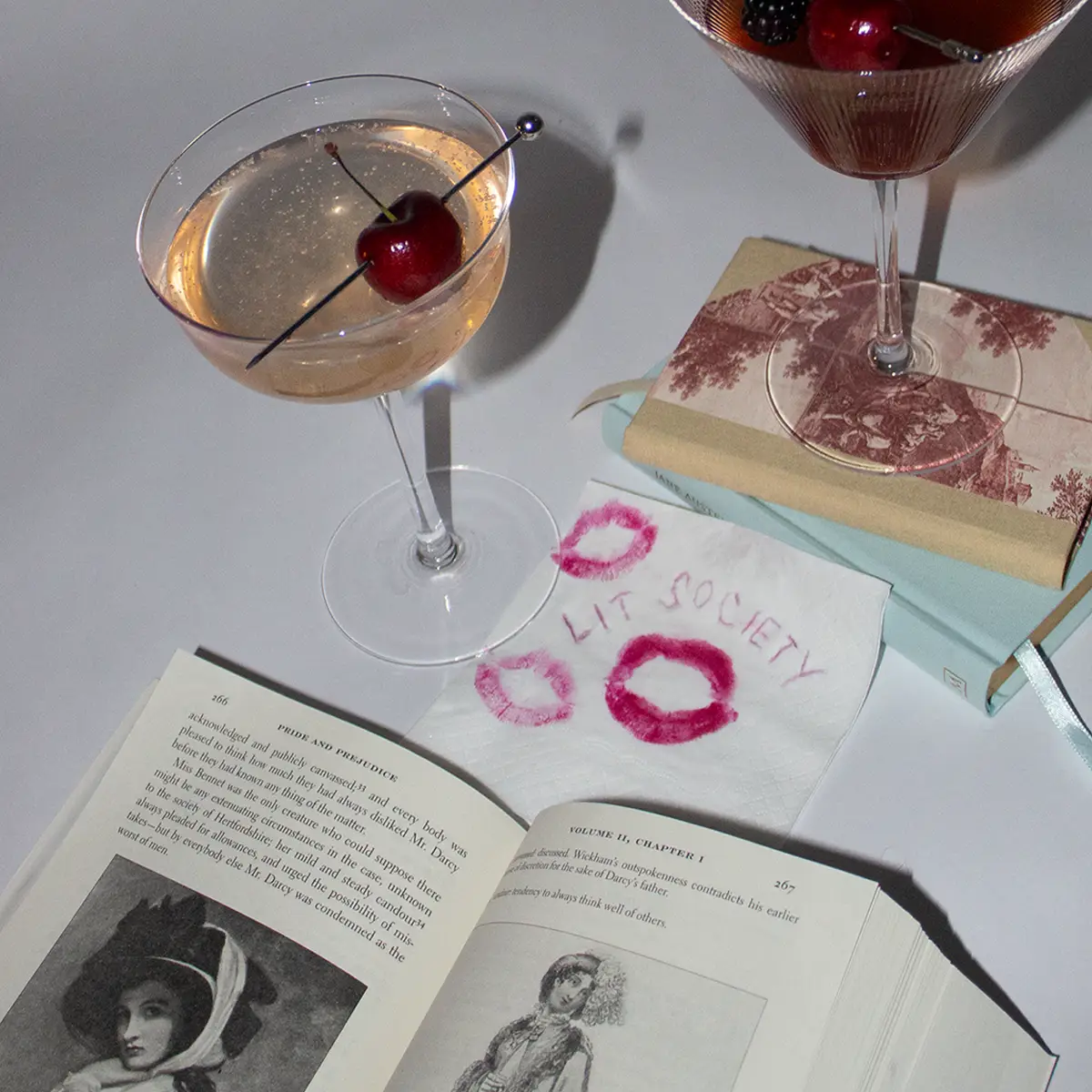 Bond & Grace Literary Candles on books