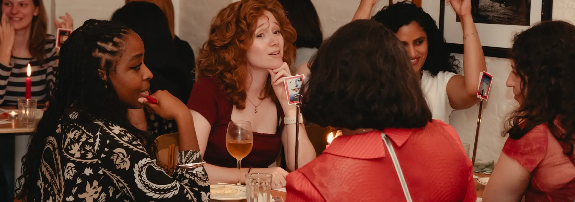 Attendees at a Lit Society event