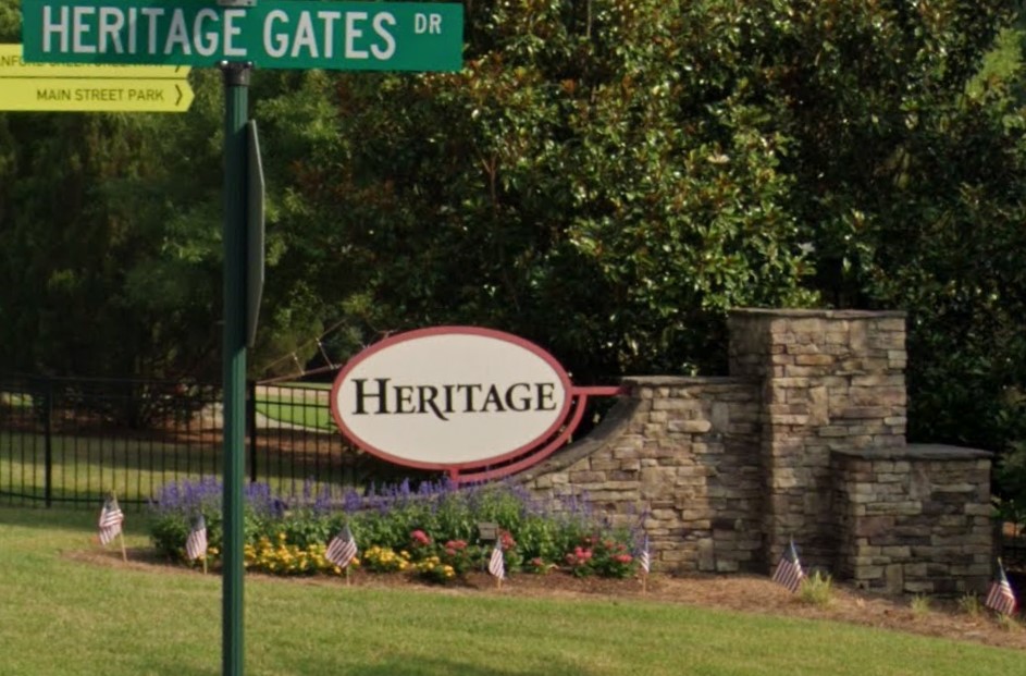 Heritage neighborhood in Rolesville, NC