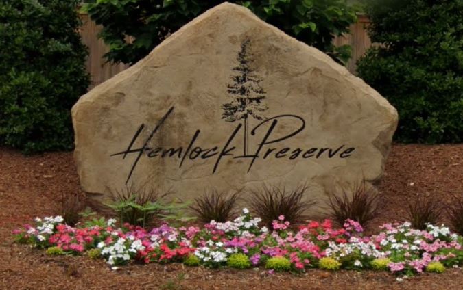 Hemlock Preserve neighborhood in Holly Springs, NC