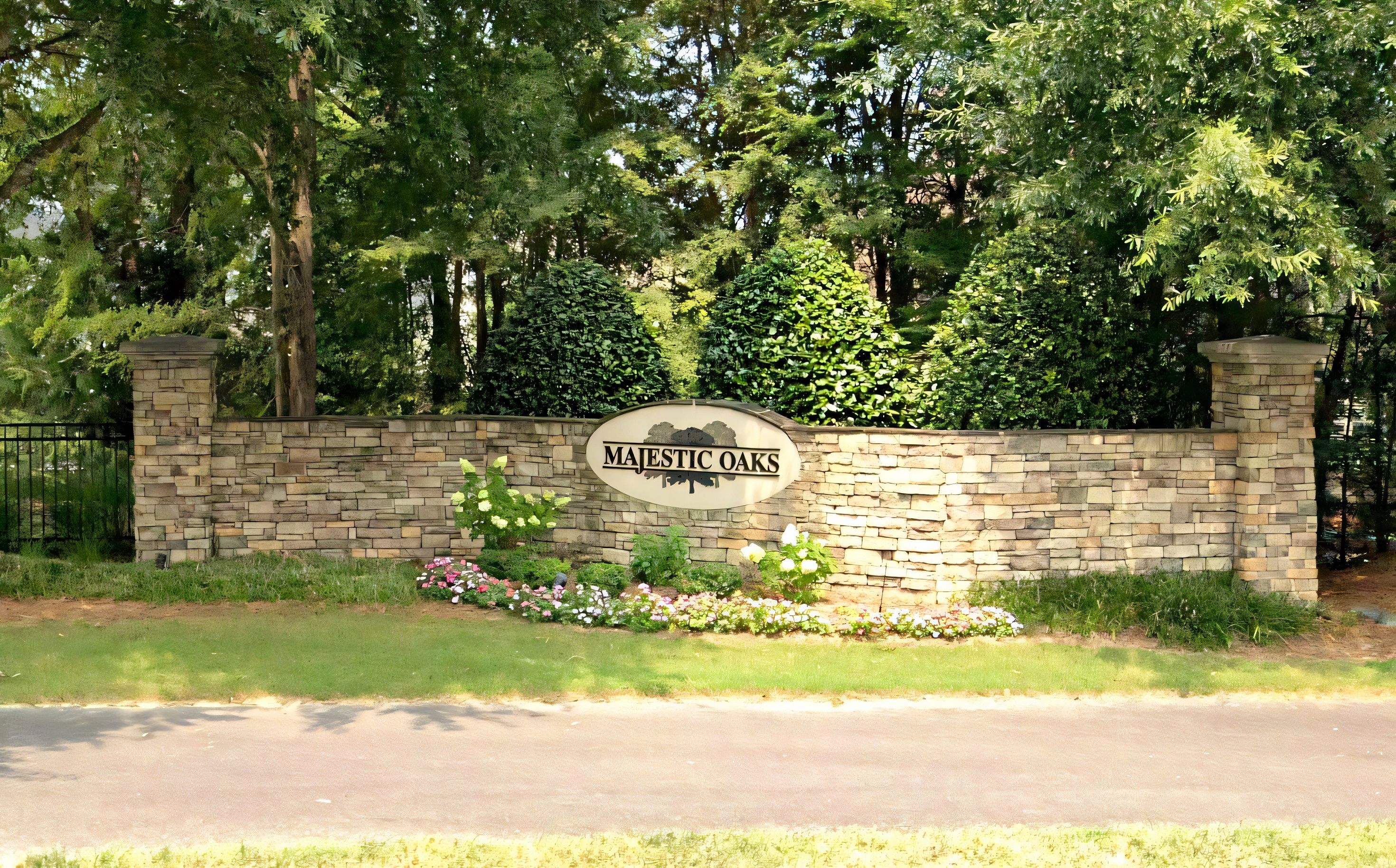 Majestic Oaks neighborhood in the Raleigh-Durham Triangle, NC