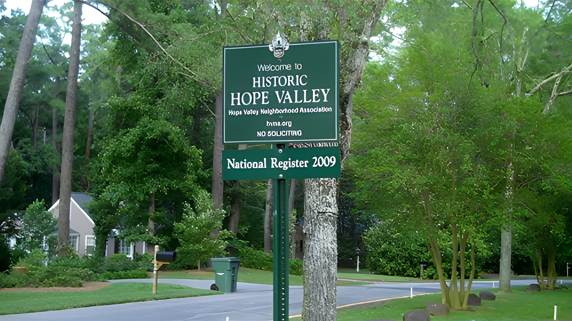 New Hope Valley neighborhood in Durham, NC