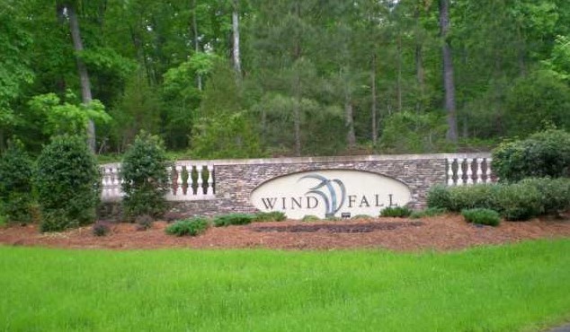 Windfall Creek neighborhood in Chapel Hill, NC