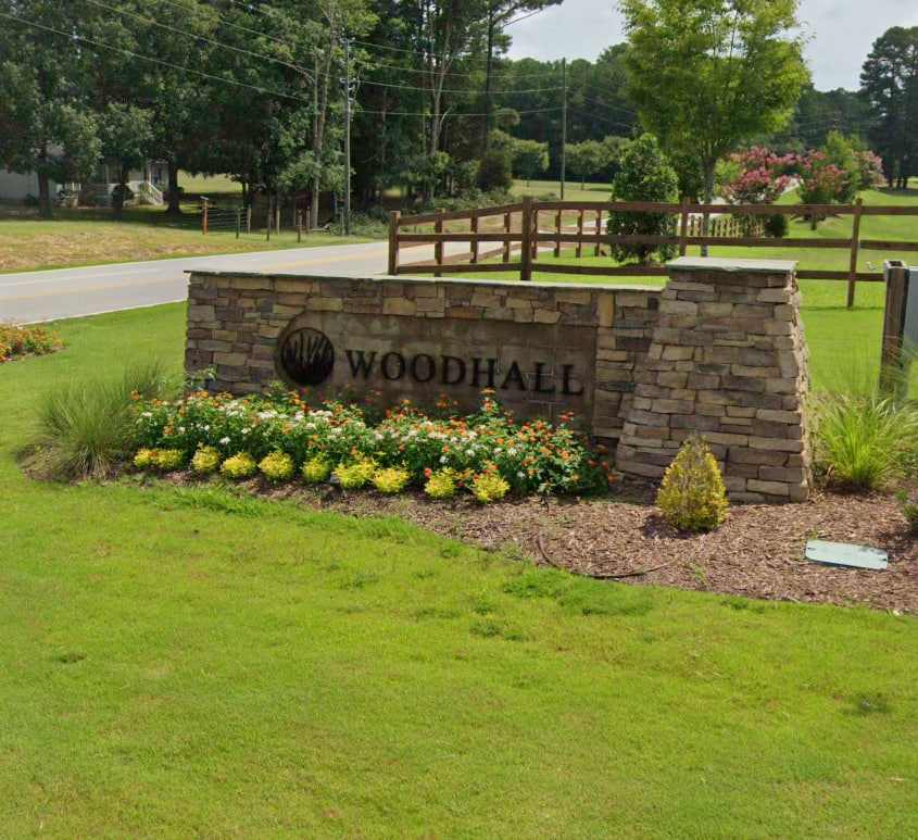 Woodhall neighborhood in Apex, NC