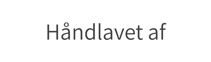 Håndlavet af