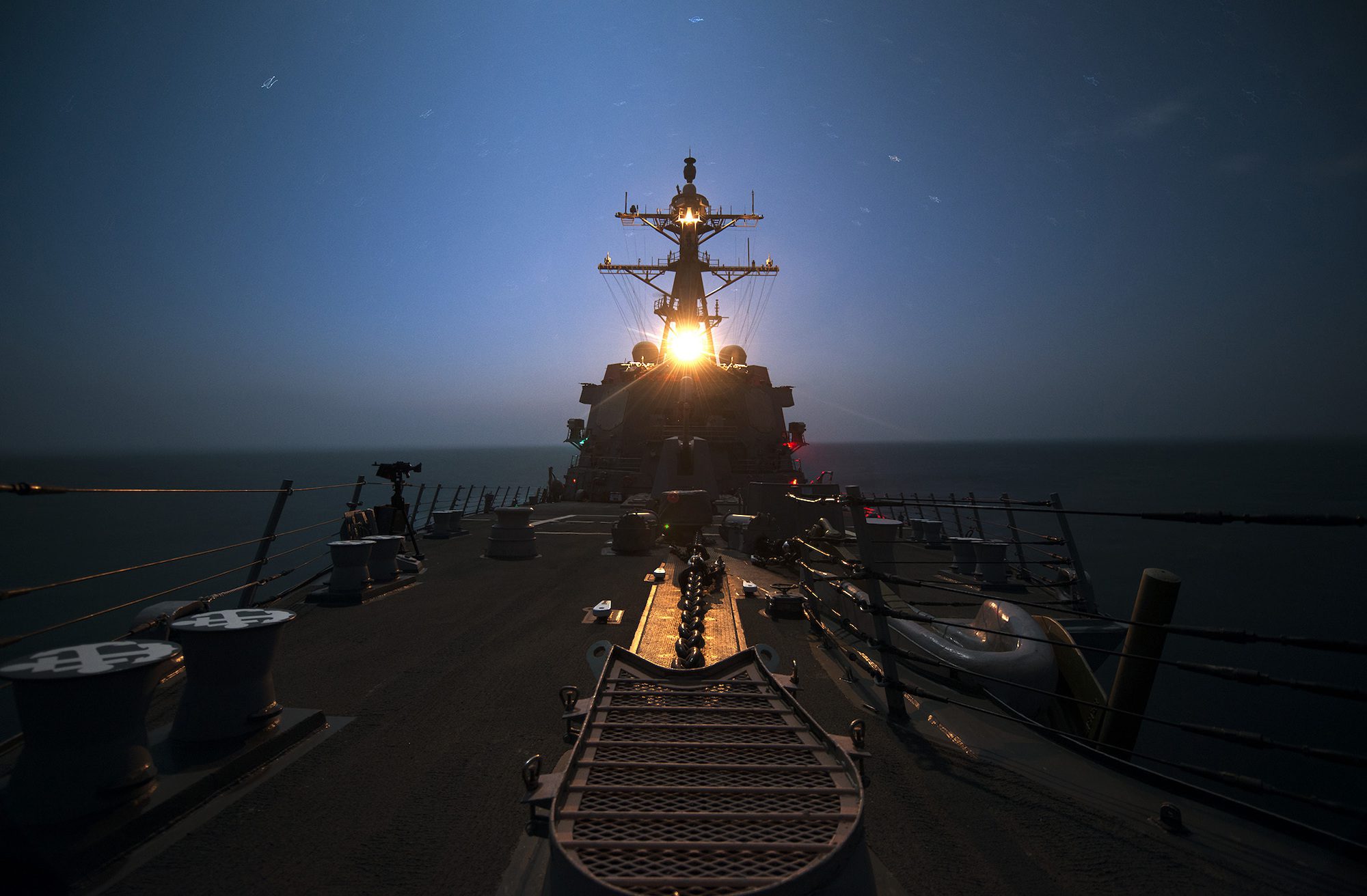 Video: U.S. Navy Destroyers Intercept Iranian Missiles in Defense of Israel