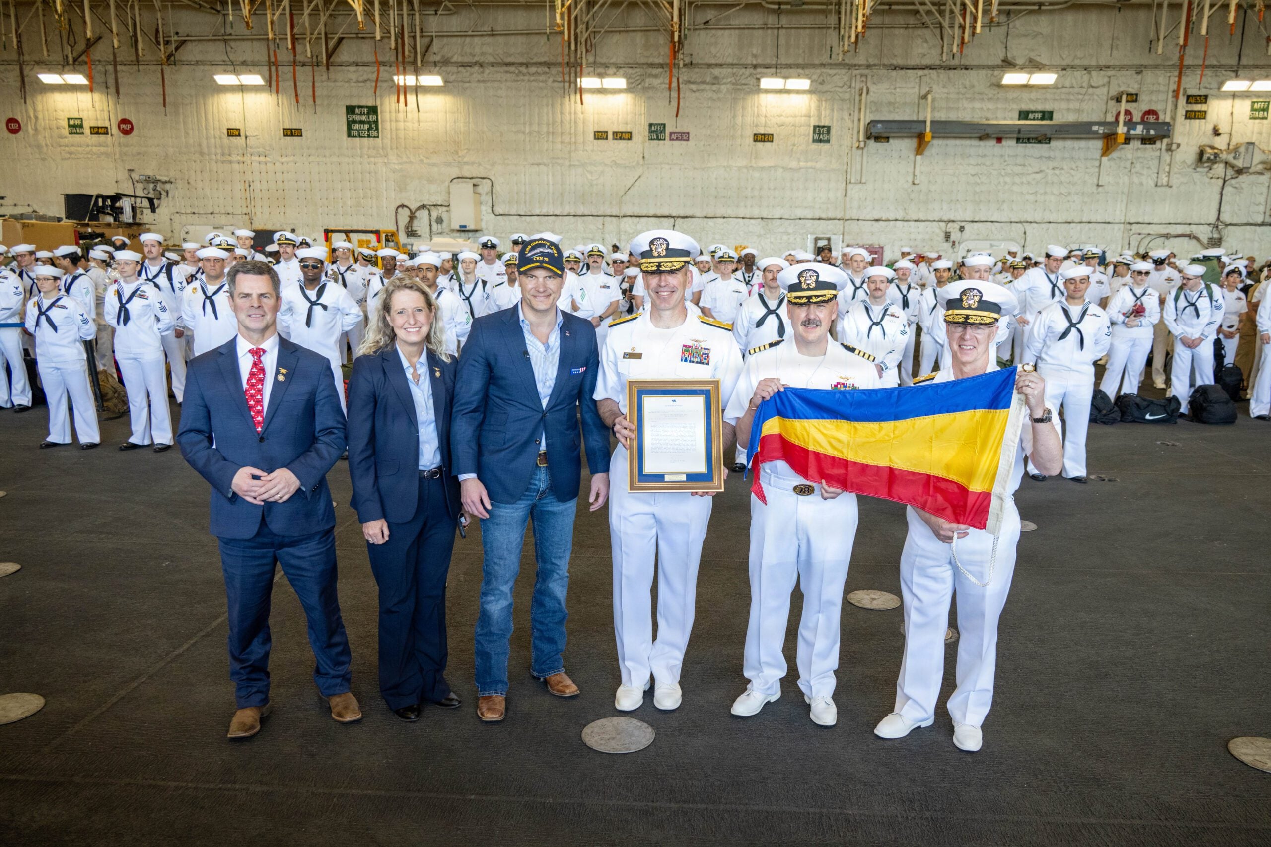 USS Ford Strike Group Earns Presidential Unit Citation After Historic Cruise