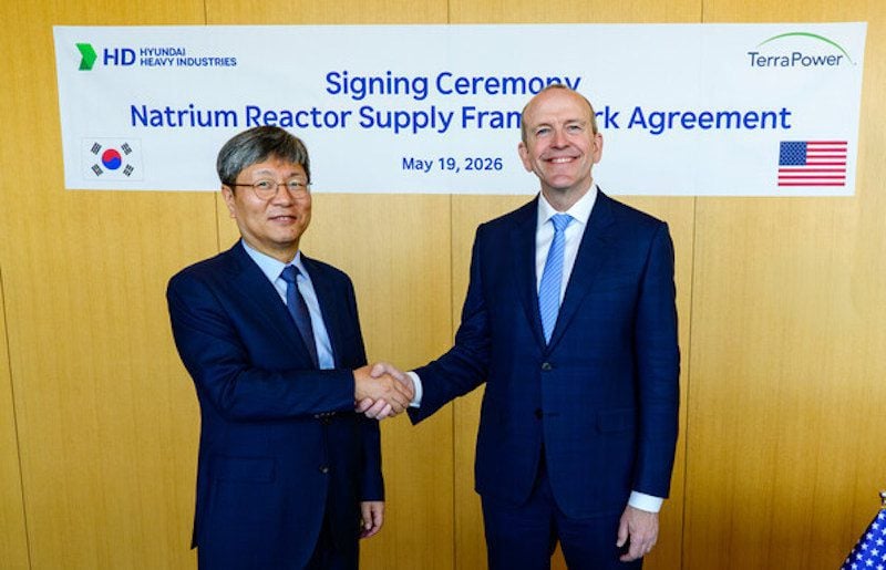 HD Hyundai Moves Deeper Into Nuclear With TerraPower Reactor Supply Pact