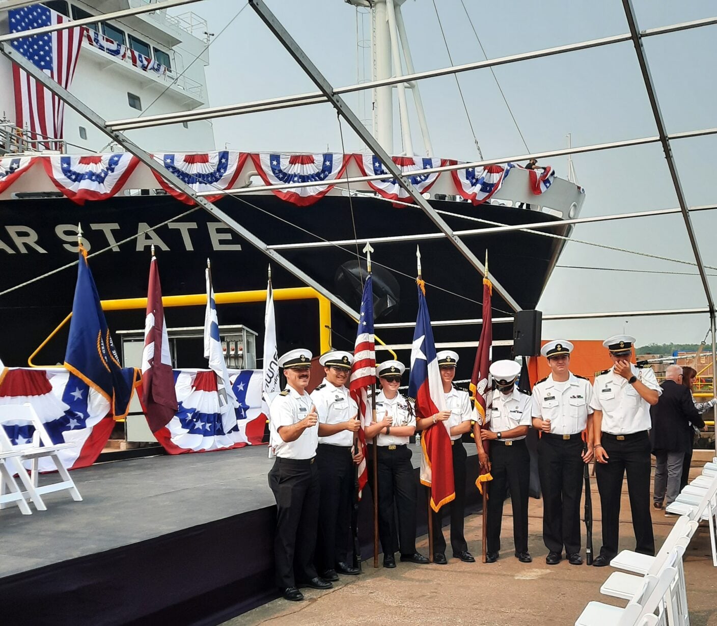 Texas A&M’s Lone Star State Christened as Fourth National Security Multi-Mission Vessel