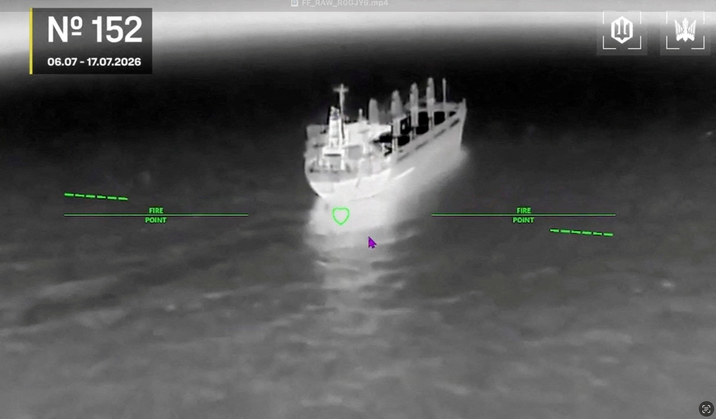 Civilian Vessel Sinks In Black Sea After Ukrainian Drone Attack