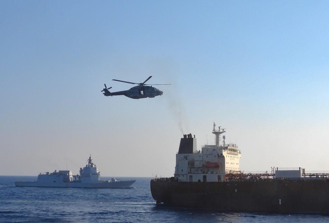 EU Warship Boards Another Sanctioned Russian Shadow Fleet Tanker in Mediterranean