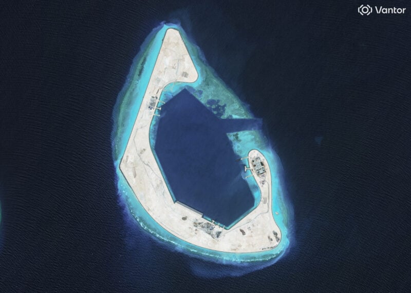 China Completes First Stage of Work at Disputed South China Sea Reef, Images Show