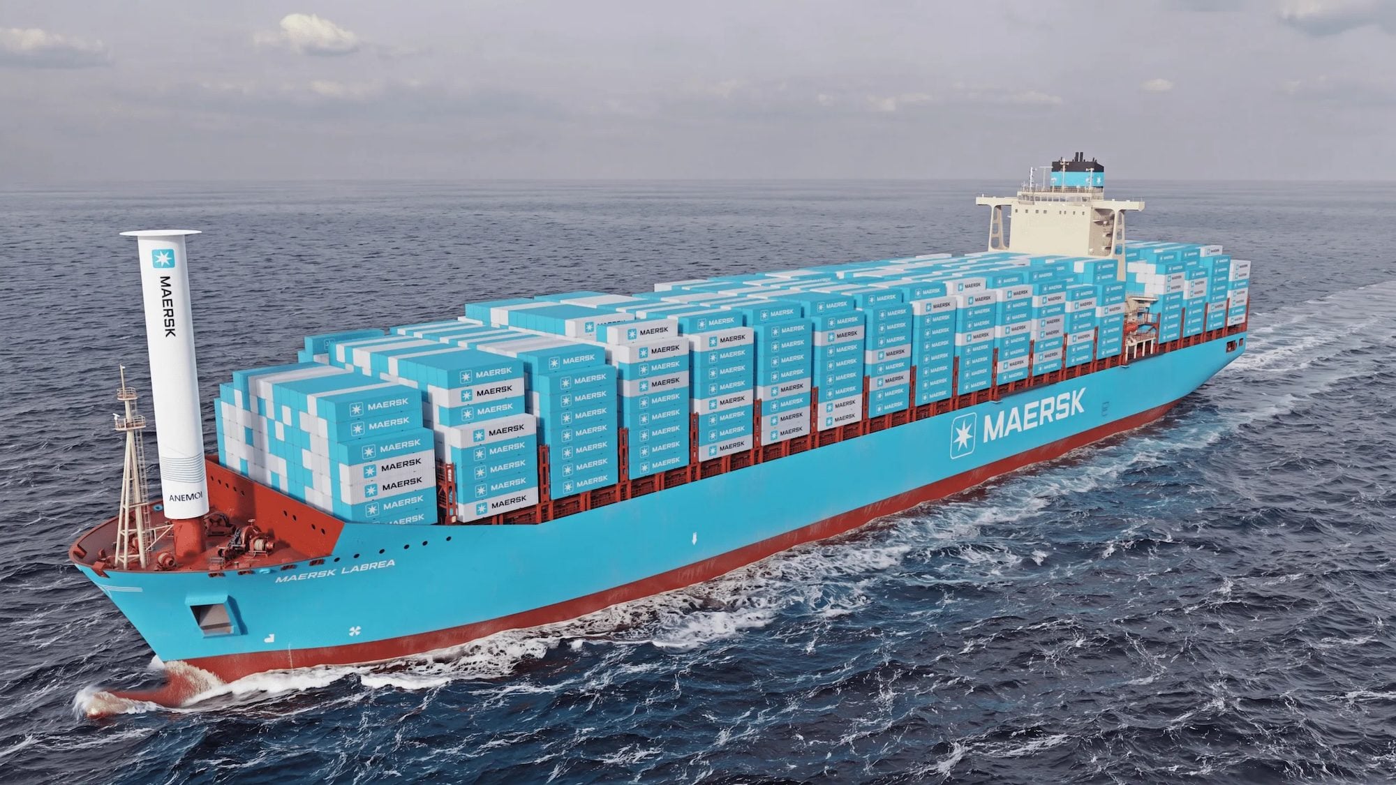 Maersk to Test Rotor Sail on Containership in Industry First