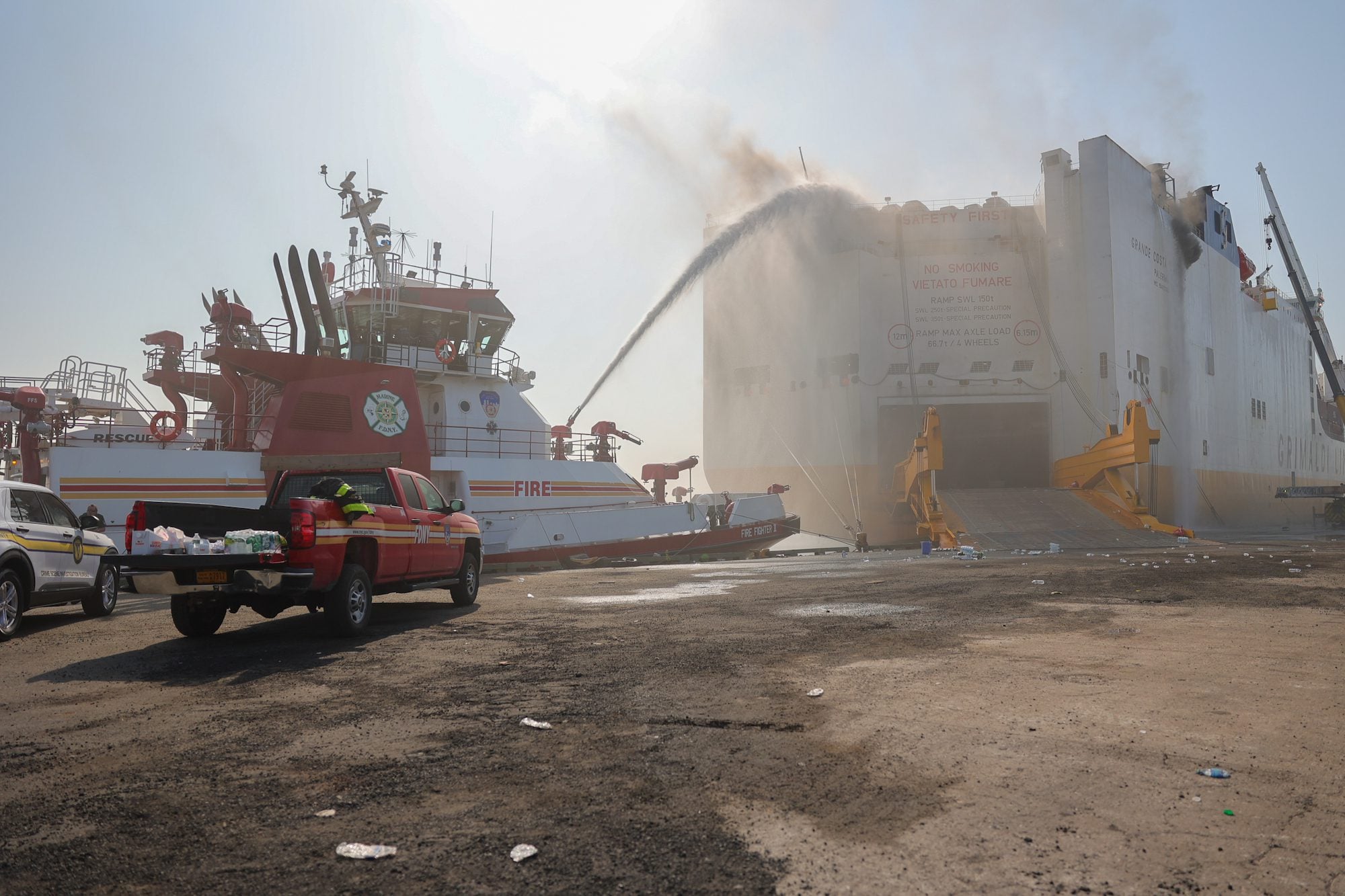 GAO Finds Marine Firefighting Gaps Persist at U.S. Ports
