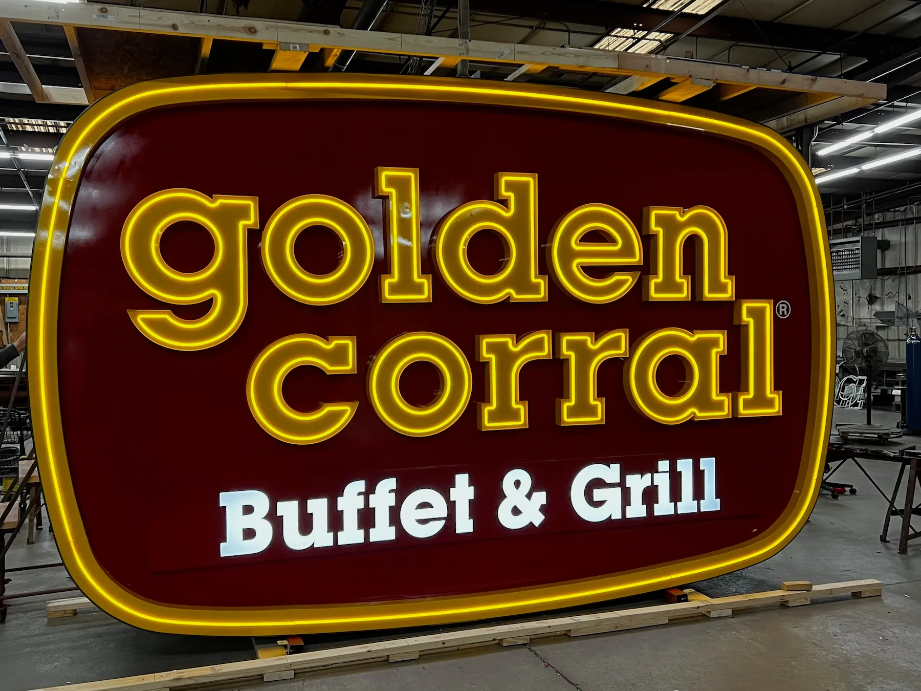 Golden Corral 9x14 sign in  our shop