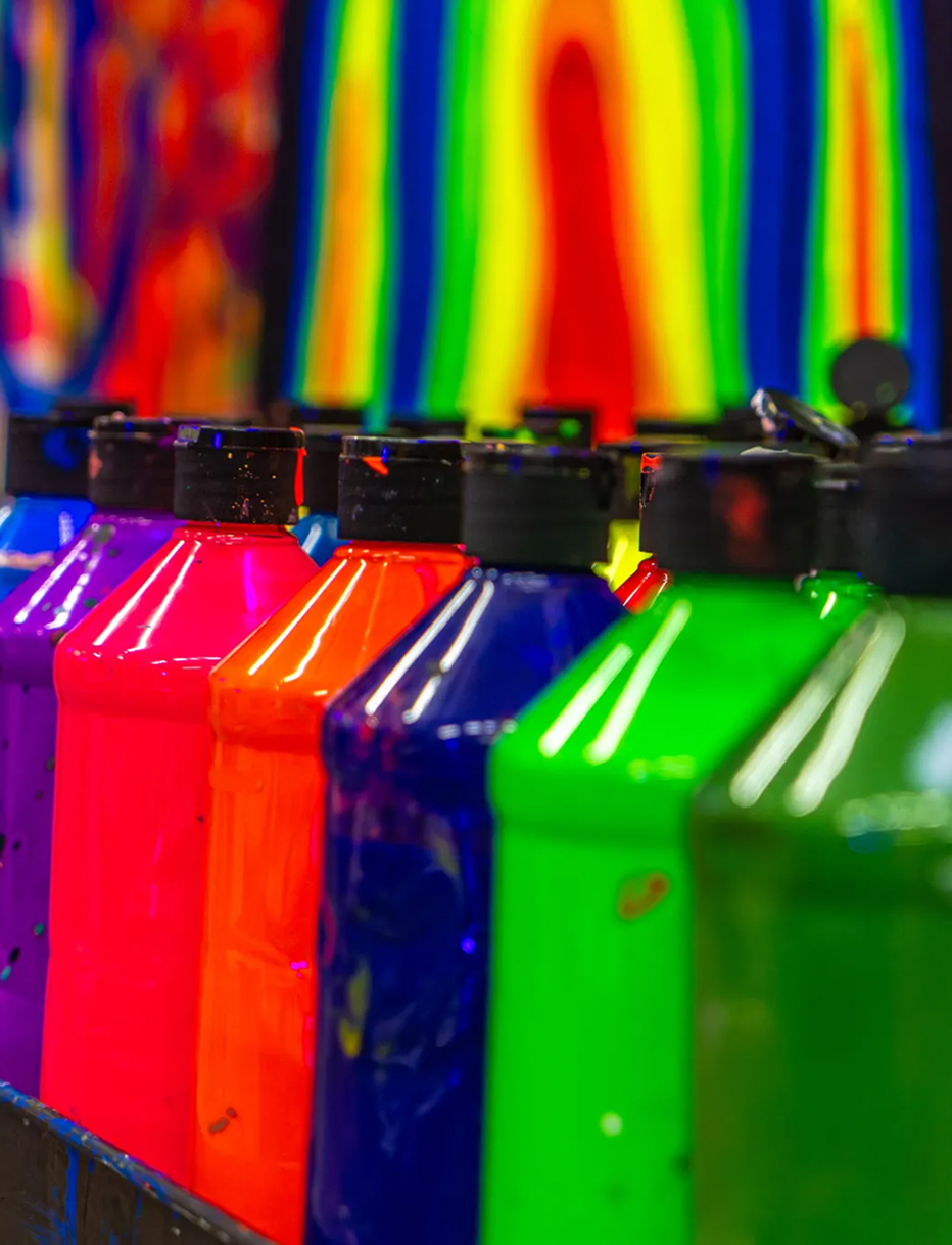 Bright review card highlighting the unforgettable Splatter Room session