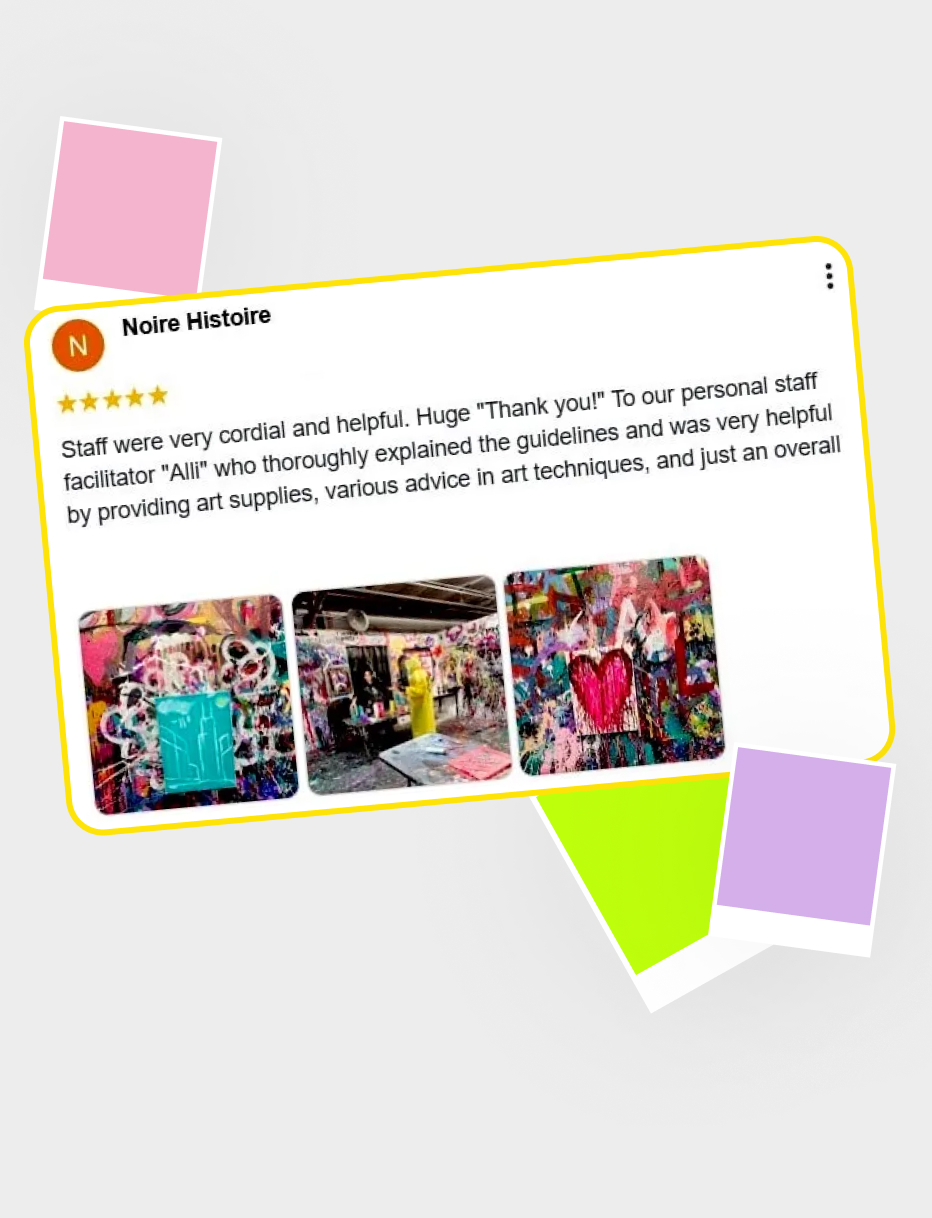 Close-up of a guest laughing while working the spin controls