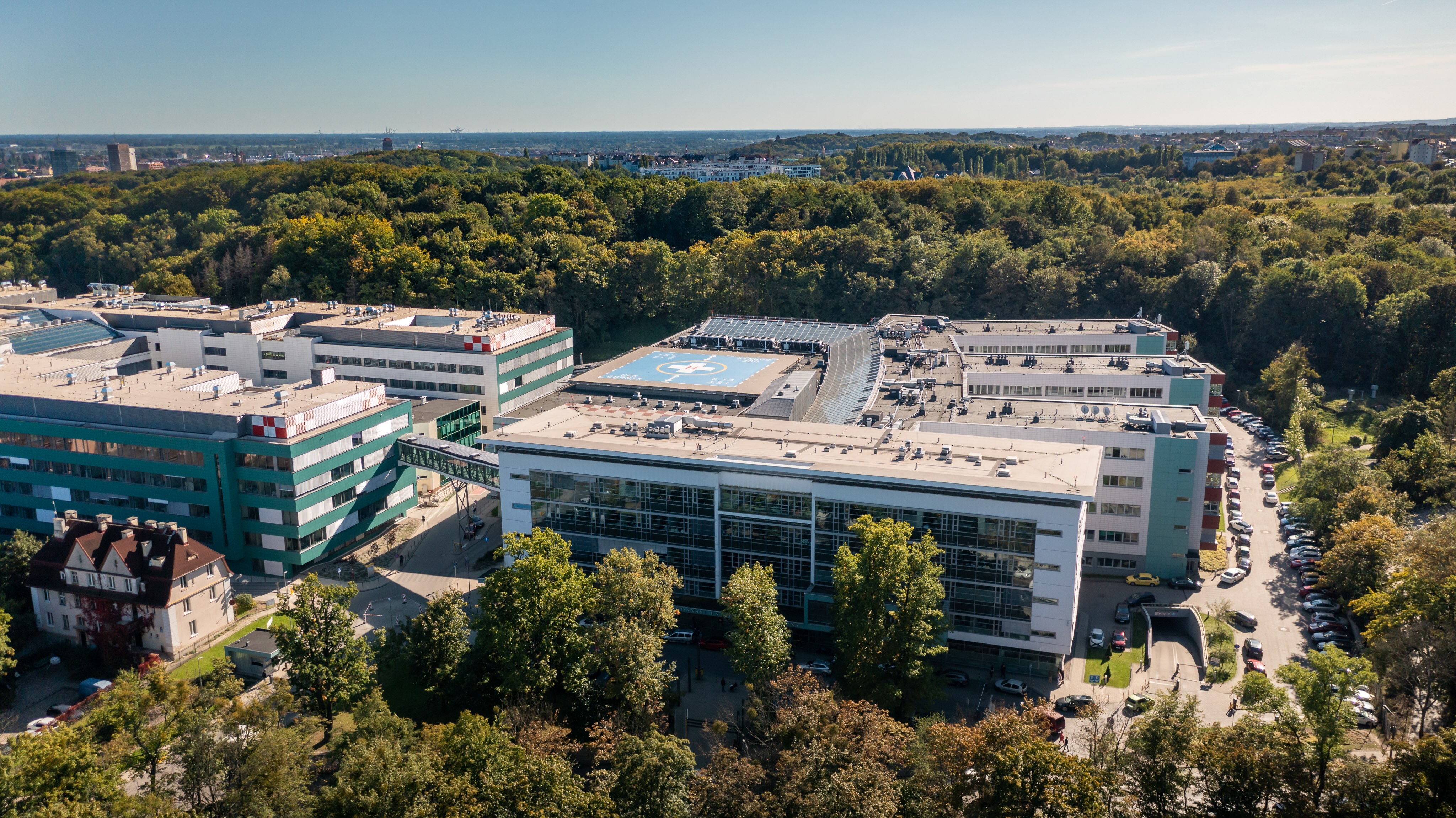 Drone photo of the UCK main campus