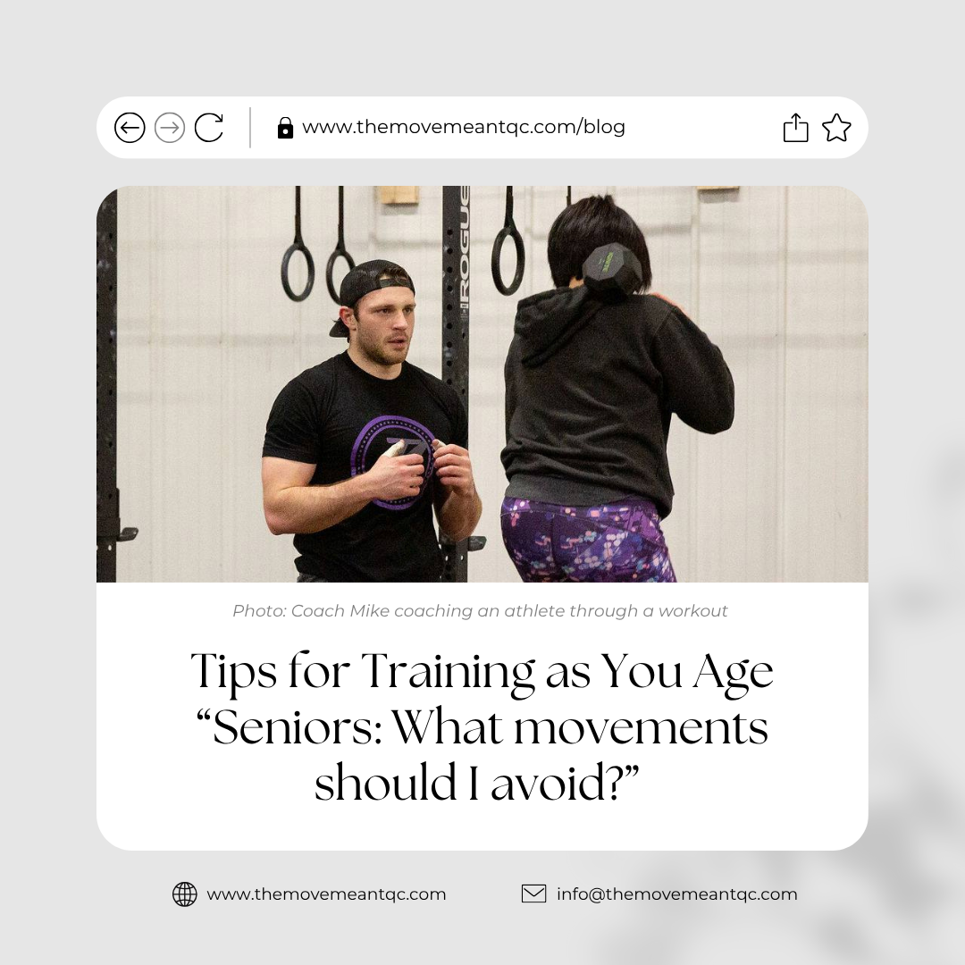 Tips for Training as You Age