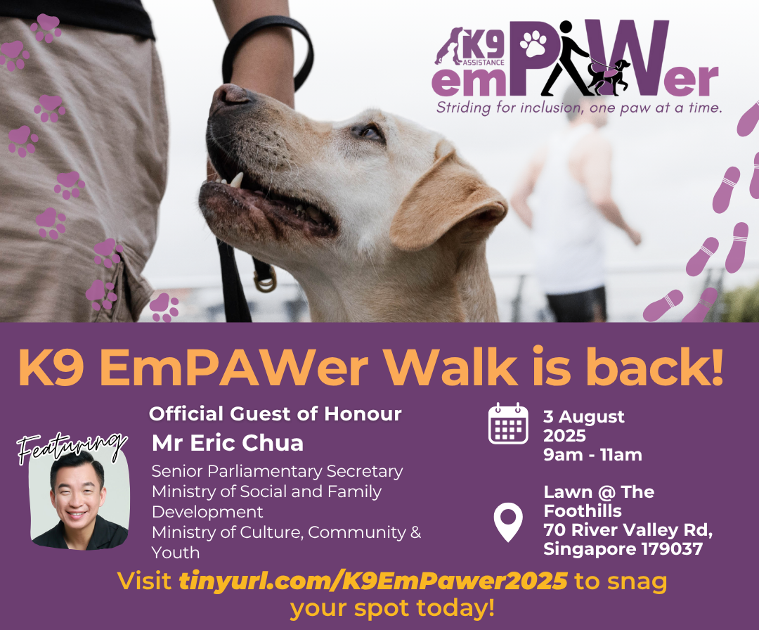 K9 EmPAWer Walk 2025 poster with details as shown in the text description