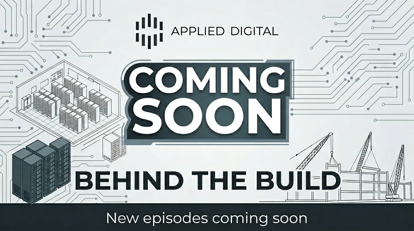 A coming soon graphic for the Behind the Build docuseries.