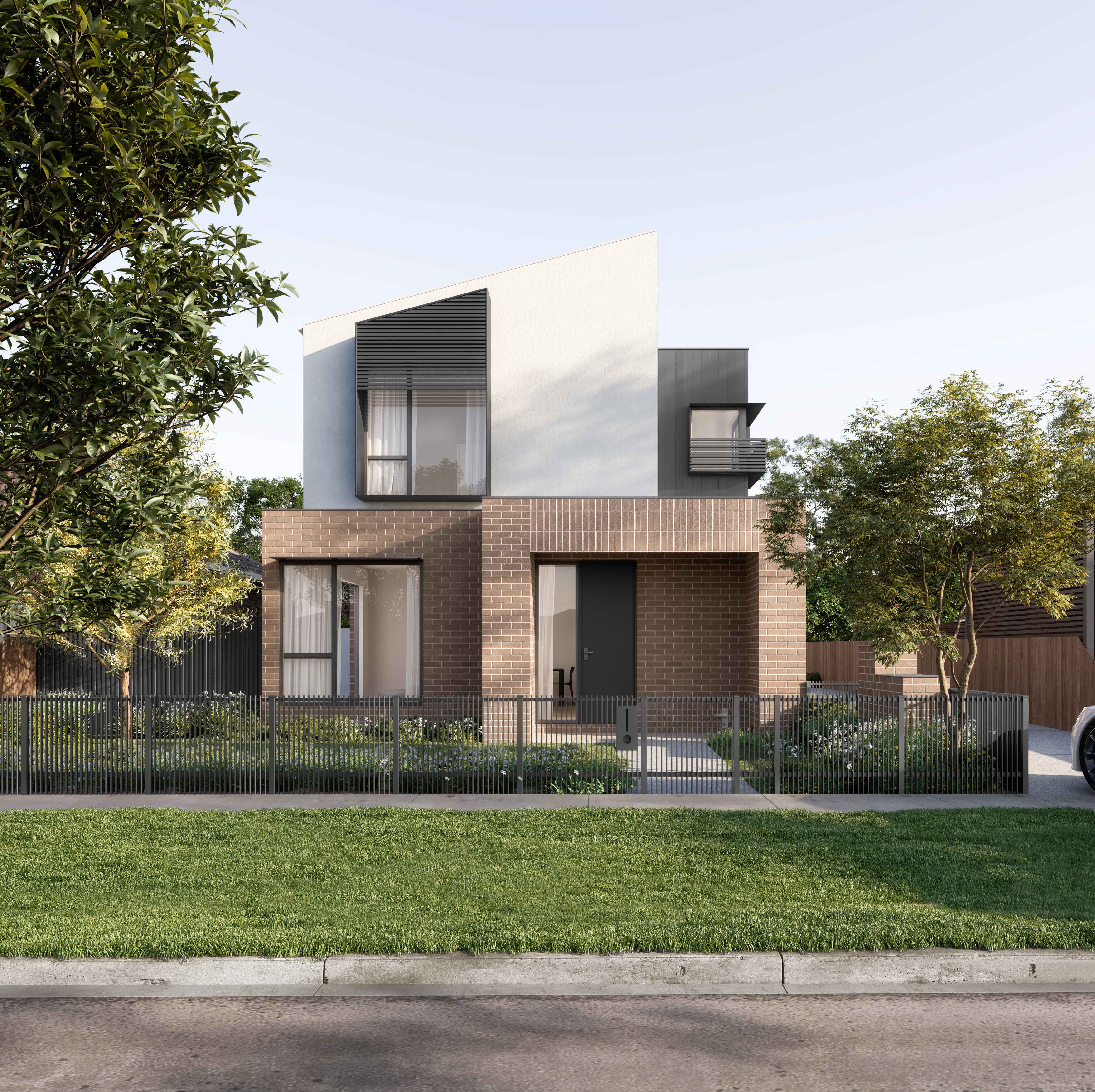 A front on shot of the facade of 87 Rathcown Rd