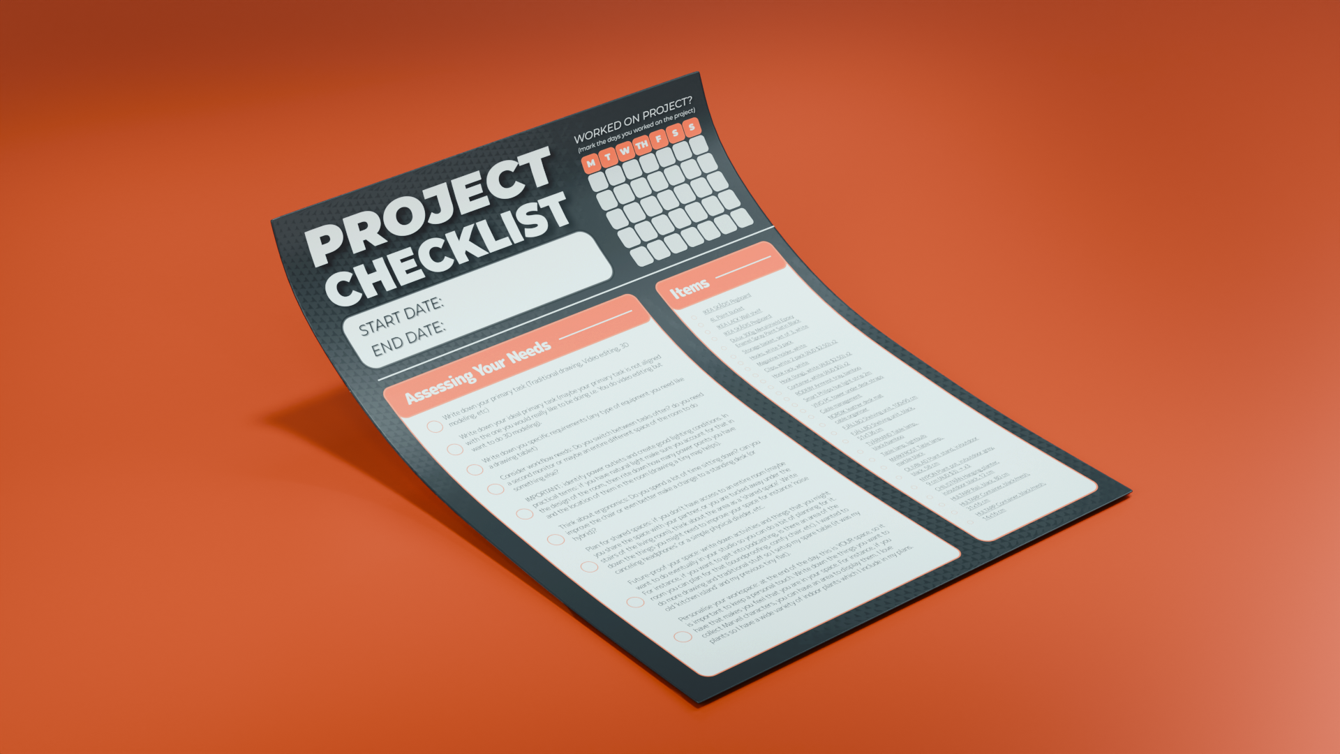 Project Checklist