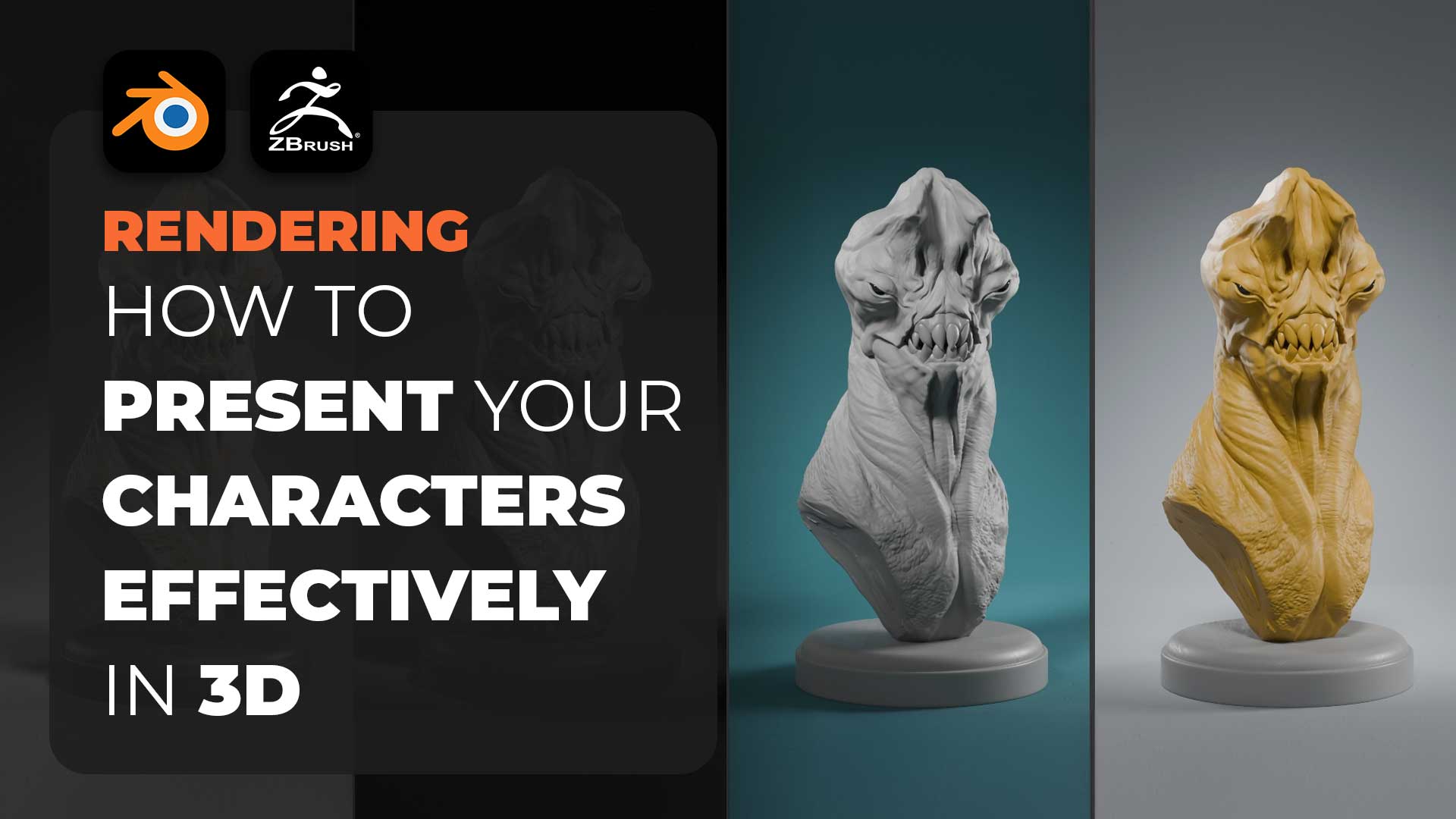 How to present your 3D characters in a simple and effective way