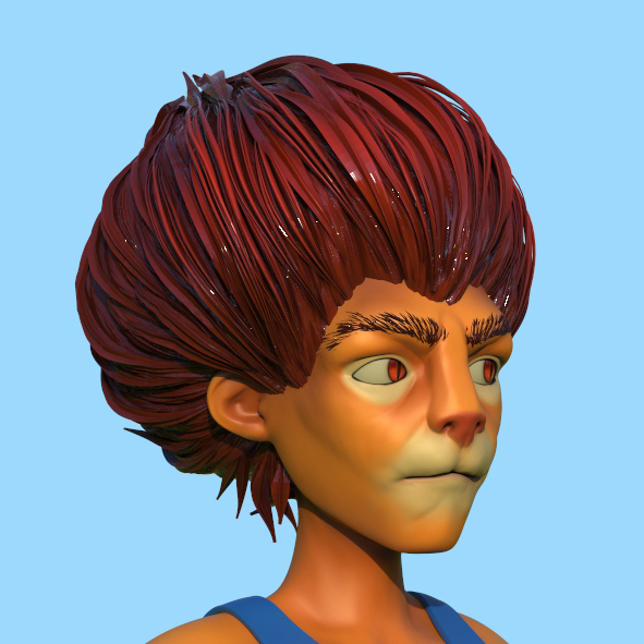 Creating Stylized Hair in ZBrush