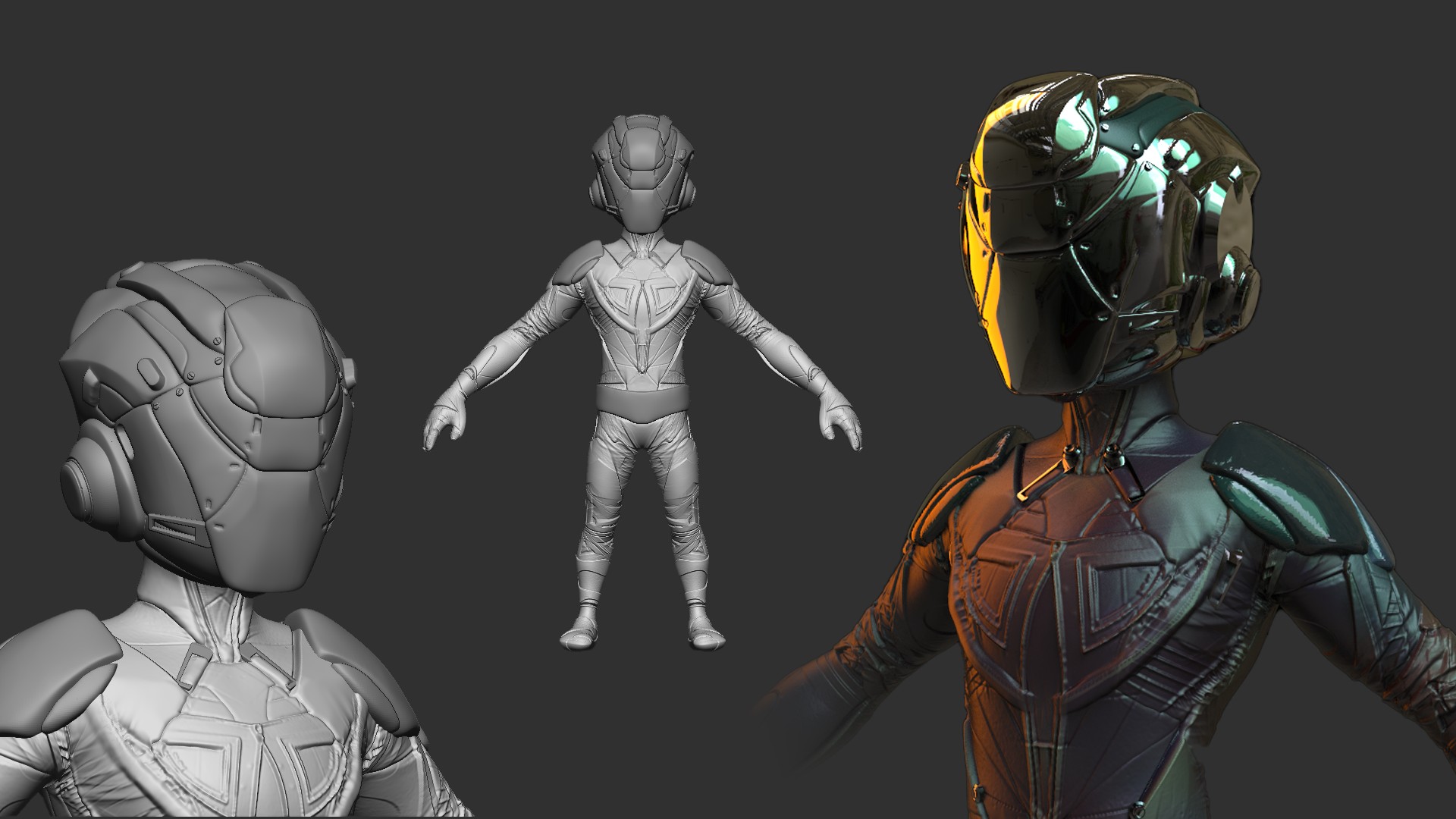 Simple Tips for Creating a Sci-Fi Suit and Helmet in ZBrush