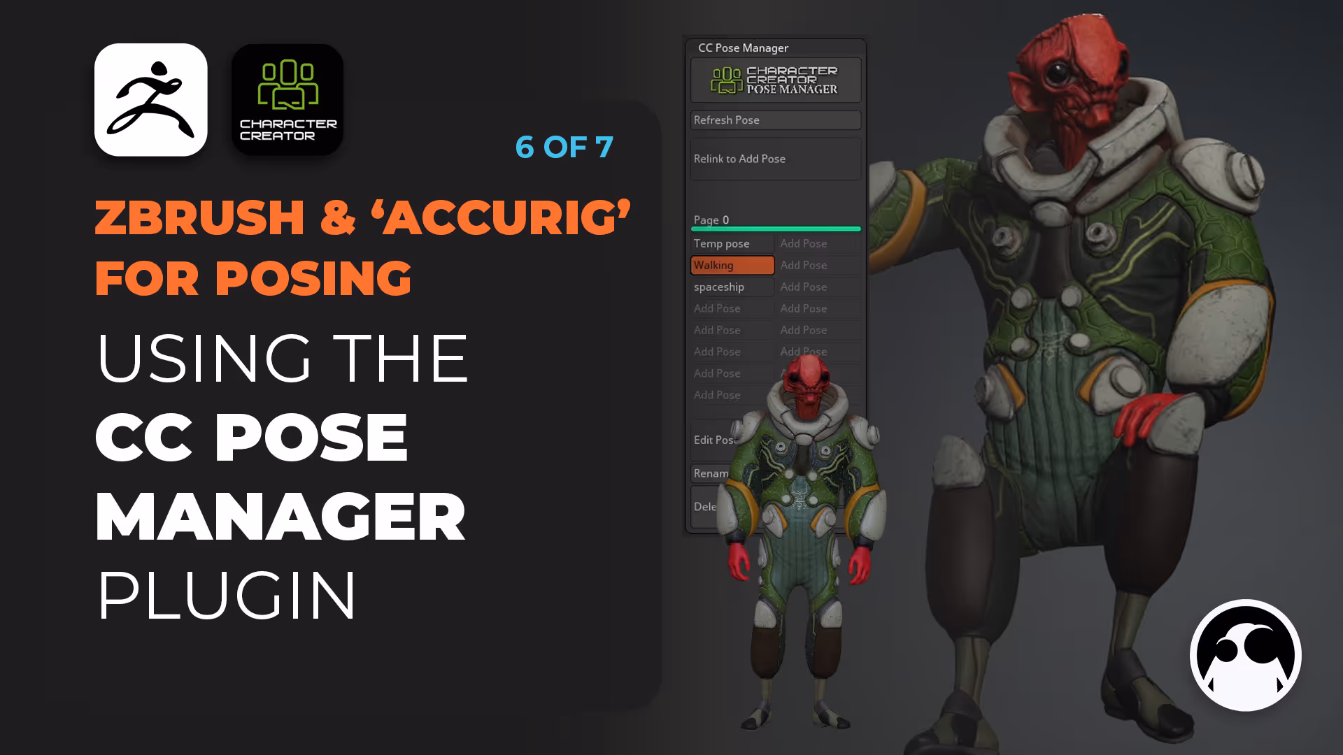 Posing characters in ZBrush with ‘AccuRig’
