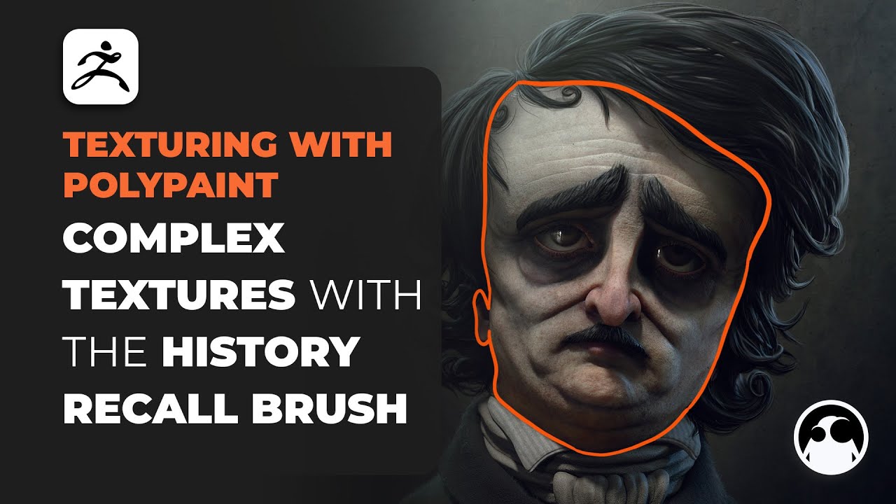 Complex Polypaint Texture with history recall brush